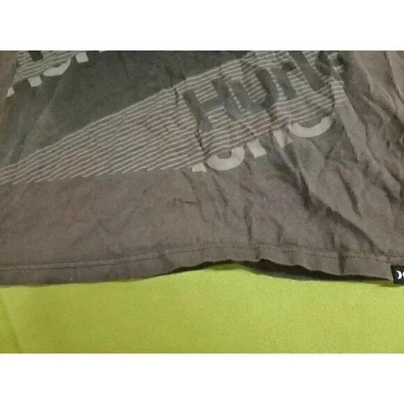 Hurley Shirt Mens Medium Brown Gray Black Short Sleeve RN100691 Nice A45 - Picture 5 of 7